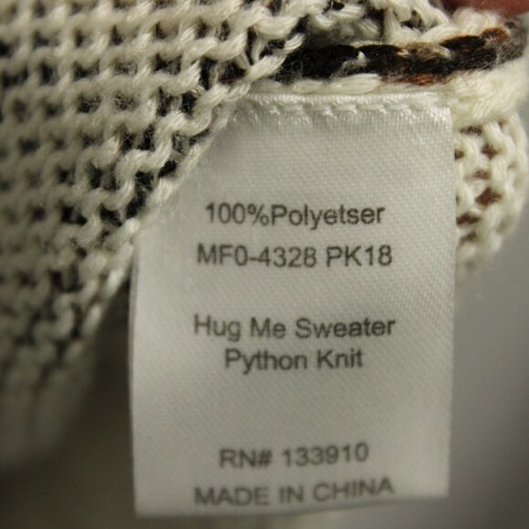Show Me Your Mumu Womens Sz XS Hug Me Sweater Python Knit Animal Print Snake. - Picture 3 of 4